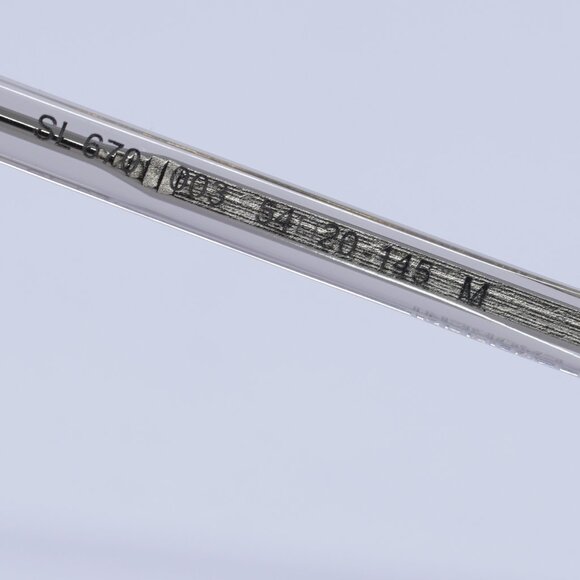 Saint Laurent SL670 003 Eyeglasses Transparent Beige 54mm Square Frame - Picture 9 of 12